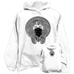 Front view of the premium crooks castles sweatshirt hoodie displaying a bold classic Medusa crest graphic design