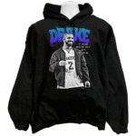Front view of the premium drake sweatshirt hoodie displaying a custom retro hip-hop certified typography graphic layout