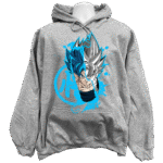 Front view of the premium naruto sweatshirt hoodie displaying a vibrant anime hidden leaf graphic
