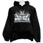 west high wolfpack sweatshirt hoodie displaying a bold classic stylized roaring wolf head sports team mascot graphic